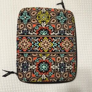 Vera Bradley Turquoise and Brown Laptop Case